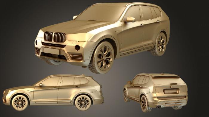 نموذج ثلاثي الأبعاد لآلة CNC السيارات والنقل مجموعة BMW X3 2015